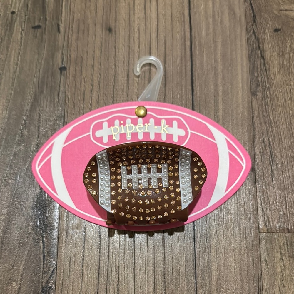 NWOT Piper-K Football Game Day Hair Claw Clip